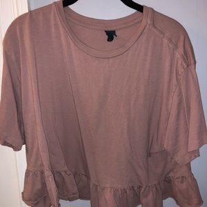 Cropped Mauve pink top